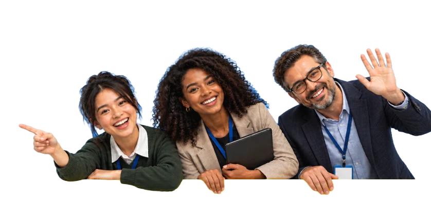 A student, a faculty member and a leader